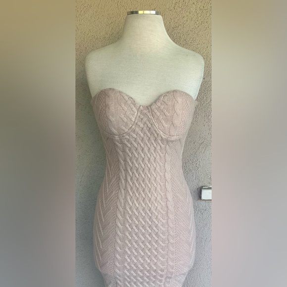 JLUXLABEL Dresses & Skirts - Women’s Cream Sleeveless Sweater Dress